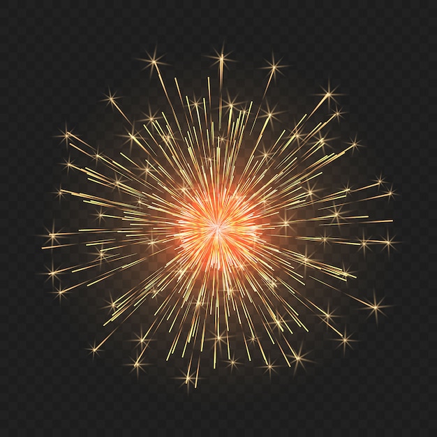 Festive bright fireworks.