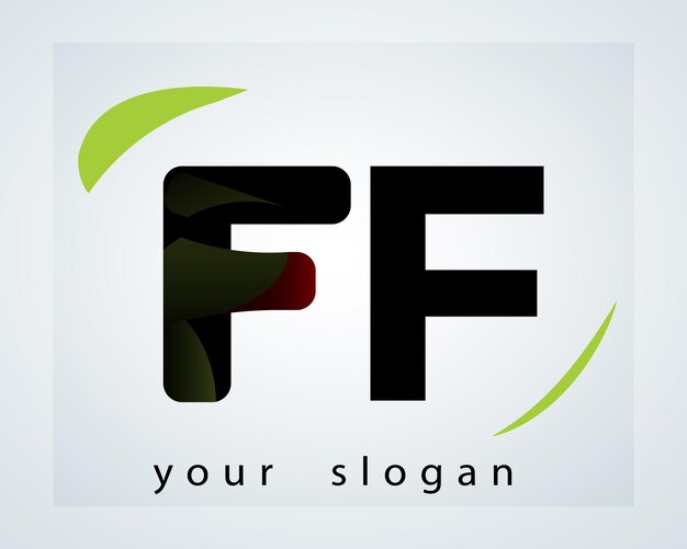 Ff logo setFf LOGOFf abstractFf Monogram logo designFf Creative and unique alphabet