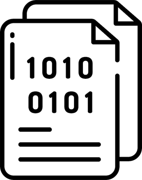 file outline vector illustration