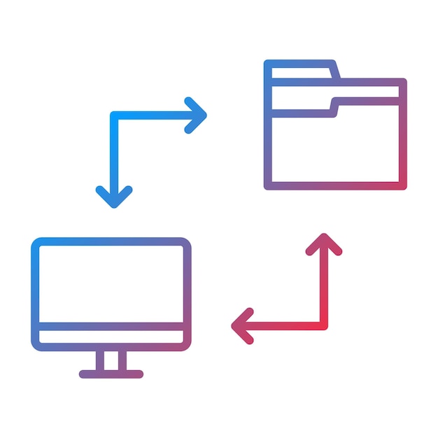 File Transfer icon vector image Can be used for Web Hosting