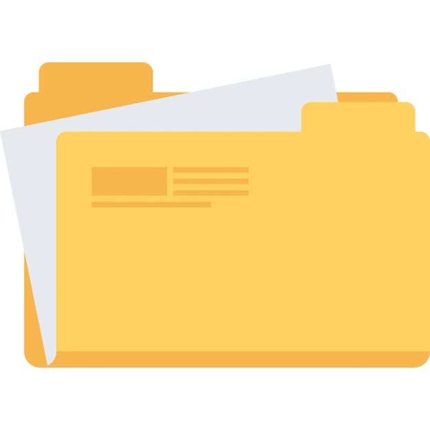 files flat web icon concept
