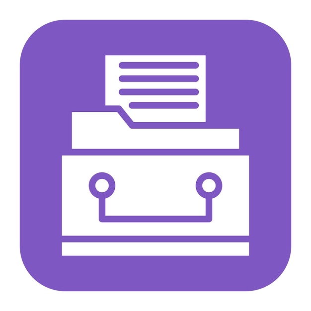 Files in Drawer icon vector image Can be used for Trading