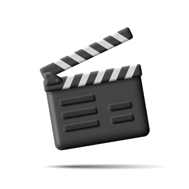 Filminäppäin eristettynä valkoisella pohjalla