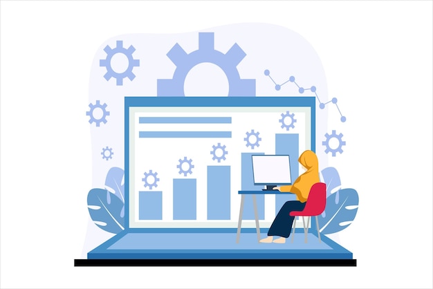 Finance Business Flat Design Illustration