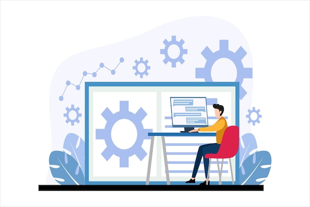 Finance Business Flat Design Illustration