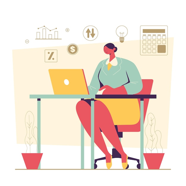 Financial Accountant Concept