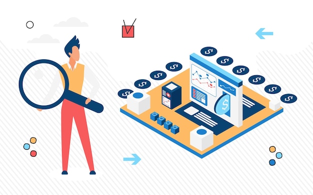 Financial project and online market investment process