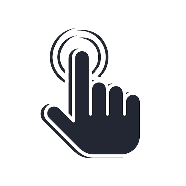 Finger Click Cursor Line Bold