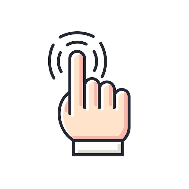 Finger Click Cursor Vector