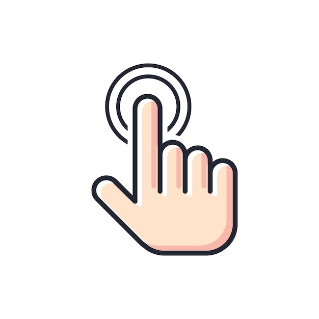 Finger Click Cursor Vector
