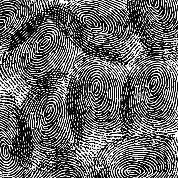 Fingerprint black background