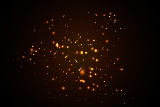 Fire sparks effect background