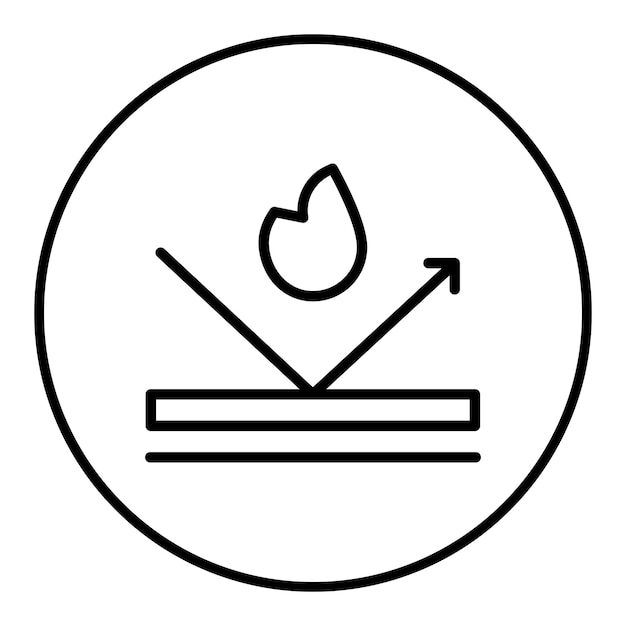 fireproof icon vector image can be used for fabric features