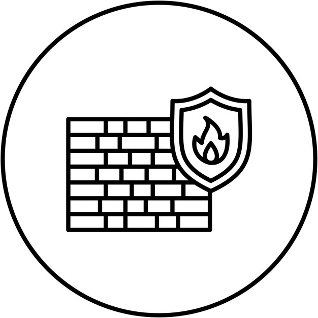 Firewall icon vector image Can be used for Cyber Security