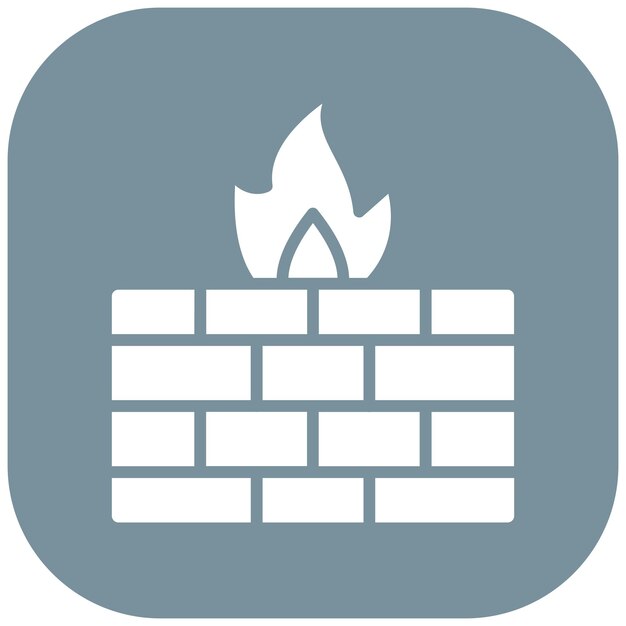 Firewall Vector Illustration Style