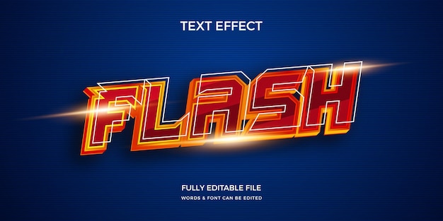Flash text effect