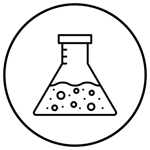 Flask vector icon Can be used for Research and Science iconset