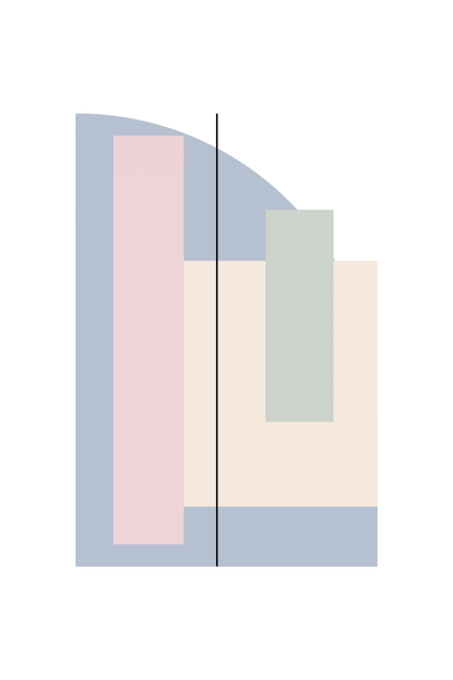 Flat abstract geometric shape art background