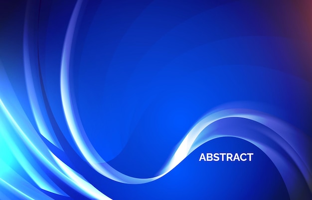 flat decorative creative abstract colorful modern wavy stylish with blue color background design template