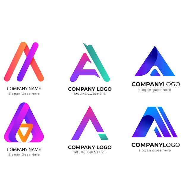 Flat design a logos collection Related tags