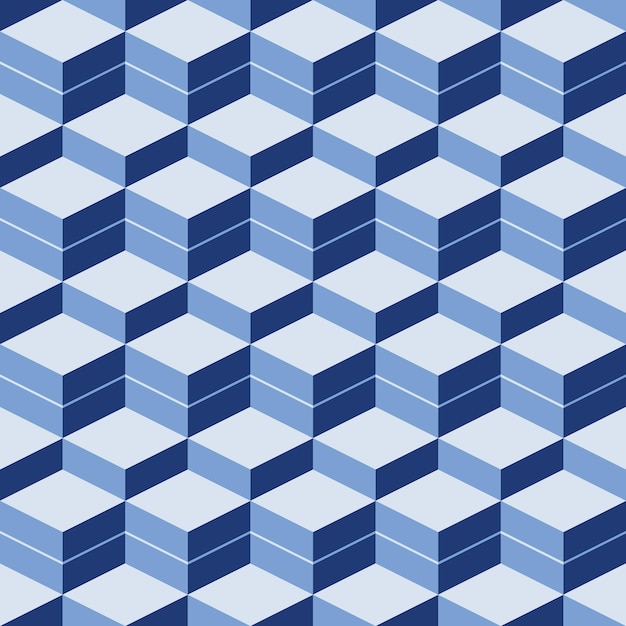 Flat design geometric abstract tiles seamless pattern