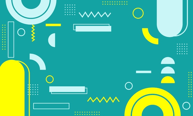 flat design of abstract geometric background