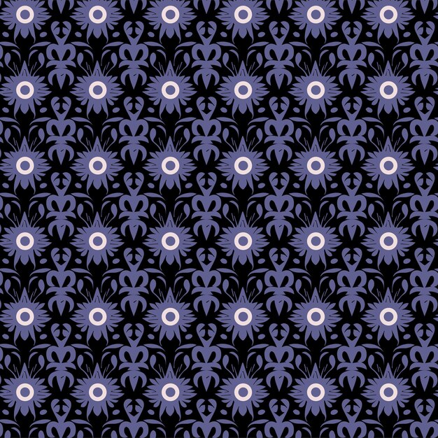 Flat Elegant decorative floral pattern vector design