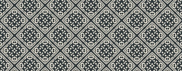 Flat ornament line pattern design