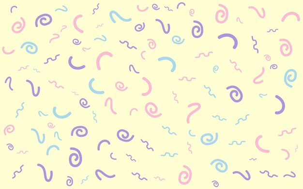 flat pastel color memphis pattern abstract background