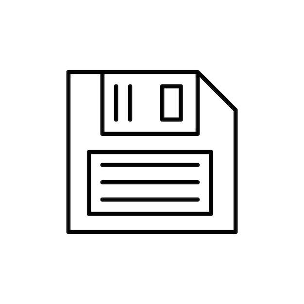 Floppy disk icon Flat fill set collection