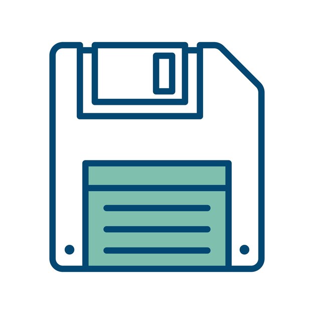 floppy disk icon vector design template in white background