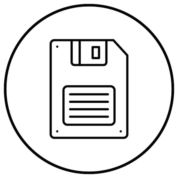 Floppy Disk vector icon Can be used for Computer and Hardware iconset