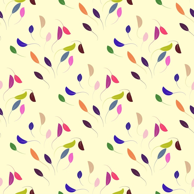 floral and love seamless pattern design