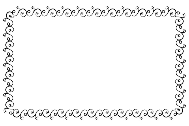 floral border rectangle 01 04a