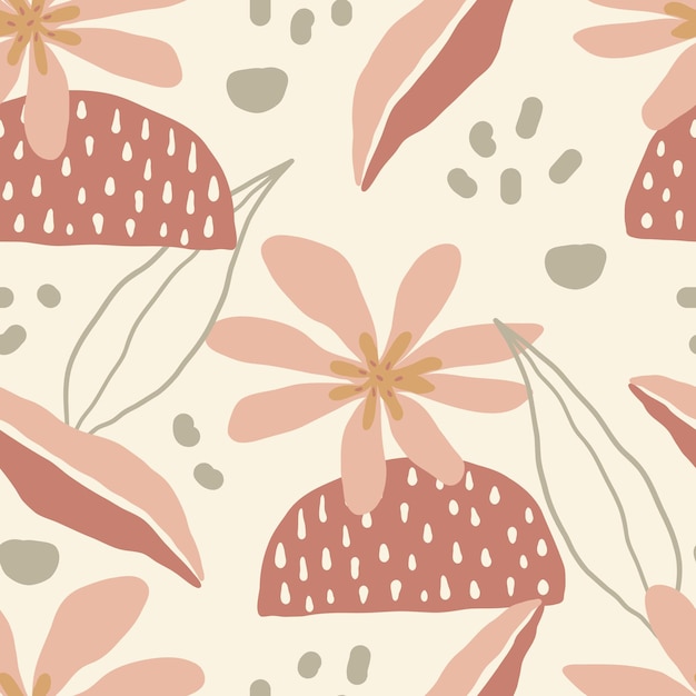 floral seamless pattern vector design for paper cover fabric interior decor