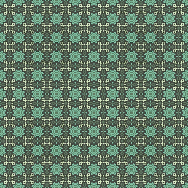 Floral shape watercolor seamless pattern