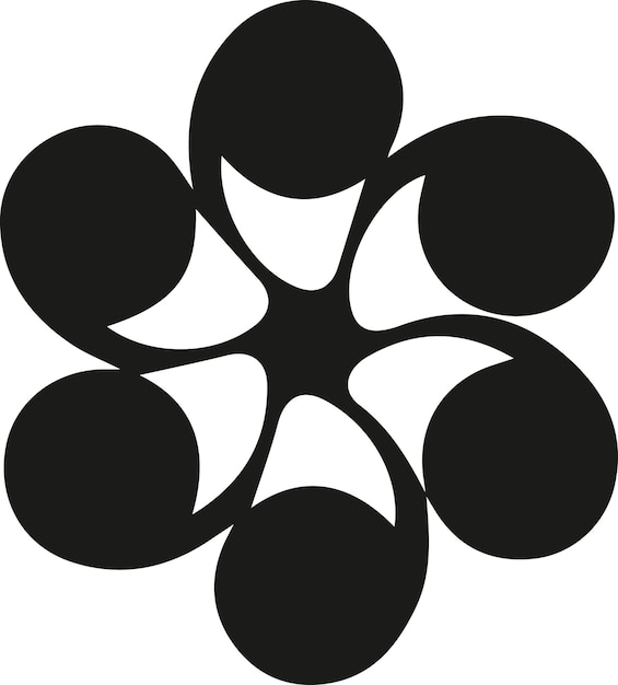 Flower With Rounded Petals