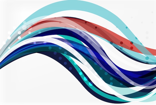 Flowing abstract background Vector template background for workflow layout diagram number options or web design