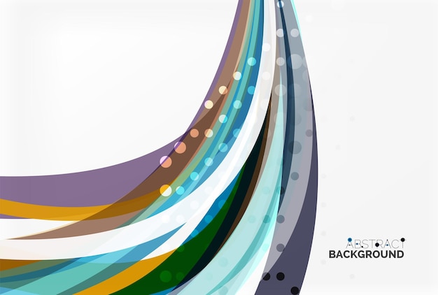 Flowing abstract background Vector template background for workflow layout diagram number options or web design