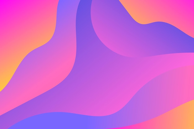 Flowing Colorful Gradient Background with Wave Shape for Banner Website or Credit Card