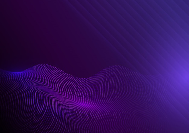 Flowing dots background