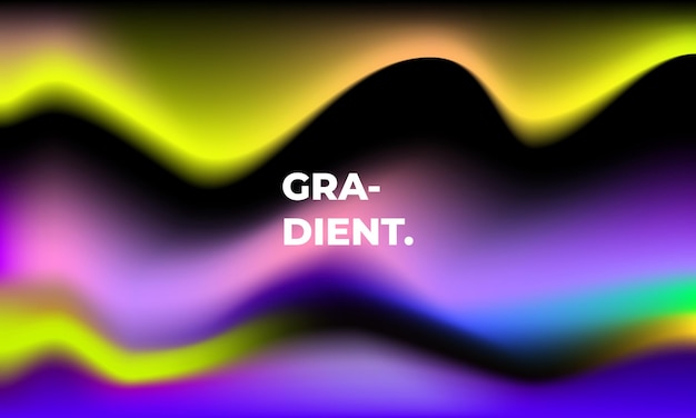 Fluid and colorful gradient background