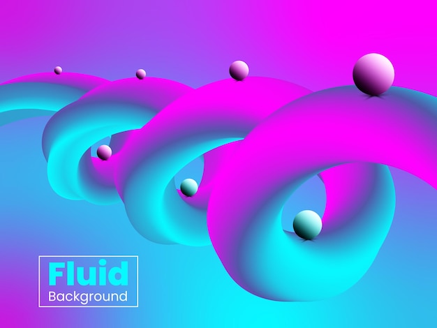 Fluid background design shape