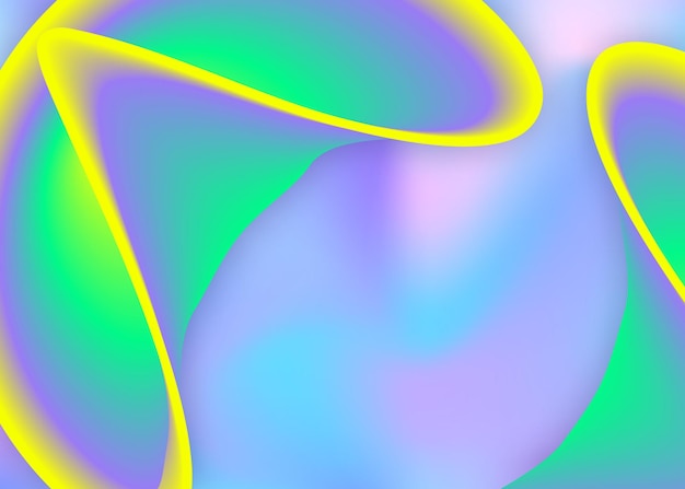 fluid background. holographic 3d backdrop with modern trendy blend. futuristic card, book design. vivid gradient mesh. fluid background with liquid dynamic elements and shapes.