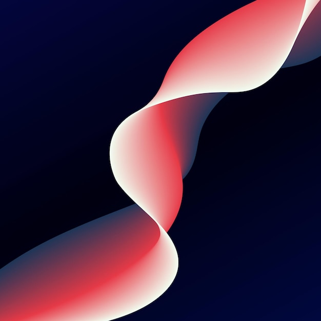 Fluid color gradient waves Illustration