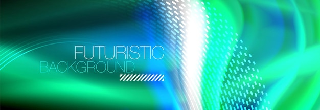 fluid colors mixing glowing neon wave background holographic texture
