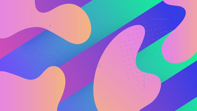 Fluid Design Flat Minimal Cover Geometric Pattern Purple Memp