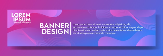 Fluid Gradient Abstract Banner