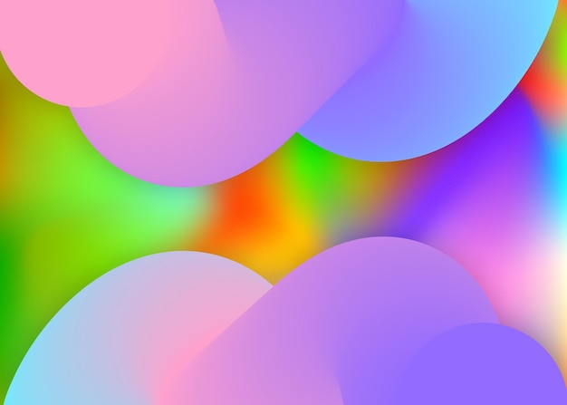 Fluid shape background with liquid dynamic elements