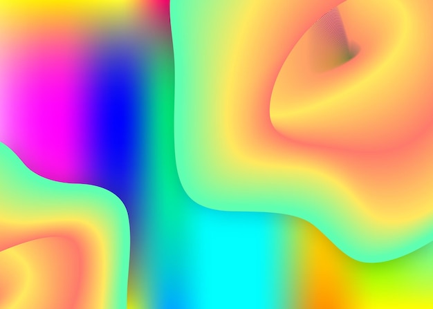 Fluid shape background with liquid dynamic elements